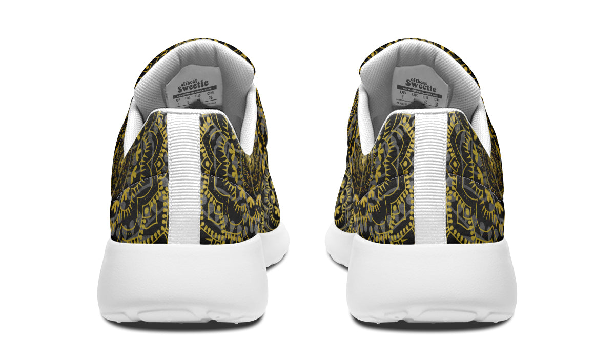 Golden Mandala Sneakers - Offbeat Sweetie