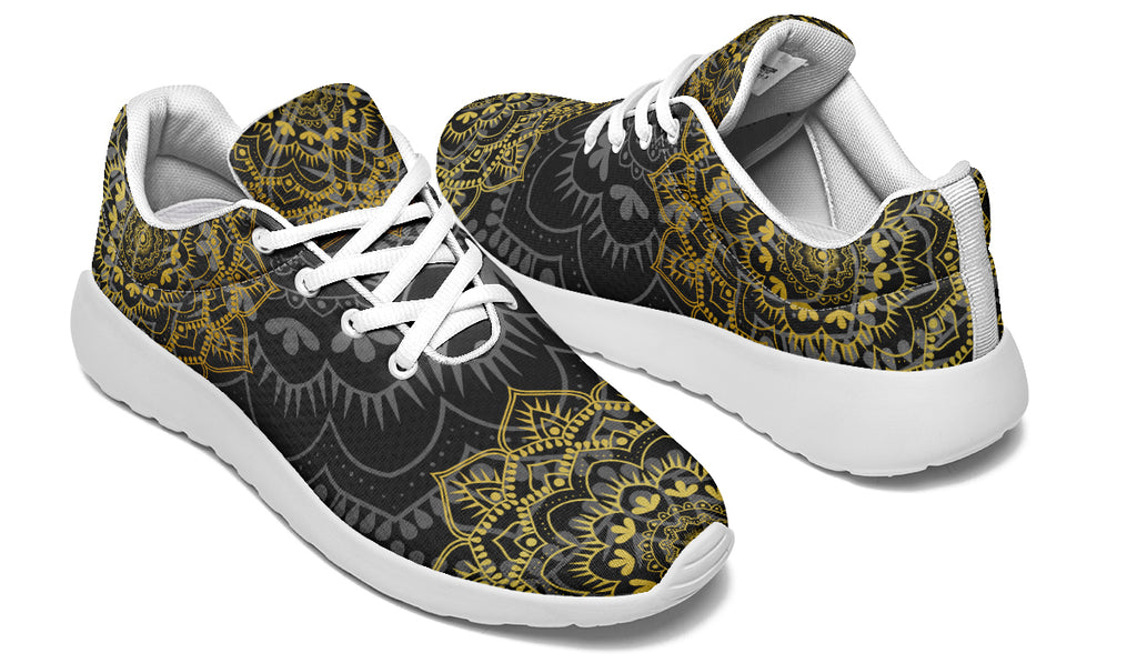 Golden Mandala Sneakers - Offbeat Sweetie
