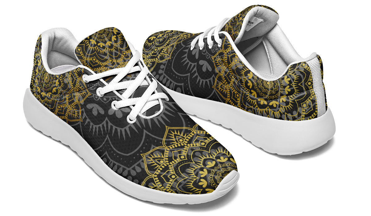 Golden Mandala Sneakers - Offbeat Sweetie