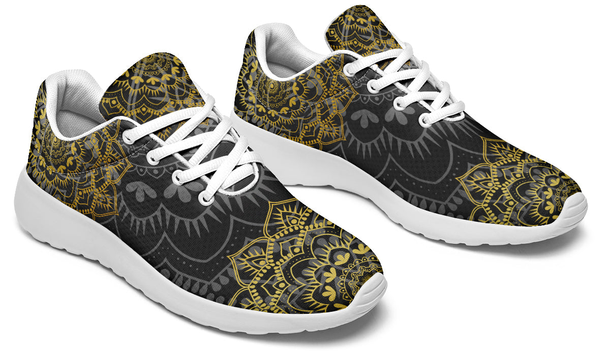 Golden Mandala Sneakers - Offbeat Sweetie