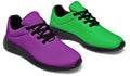 Green And Purple Mismatch Sneakers - Offbeat Sweetie