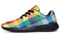 Happy Rainbow Plaid Sneakers