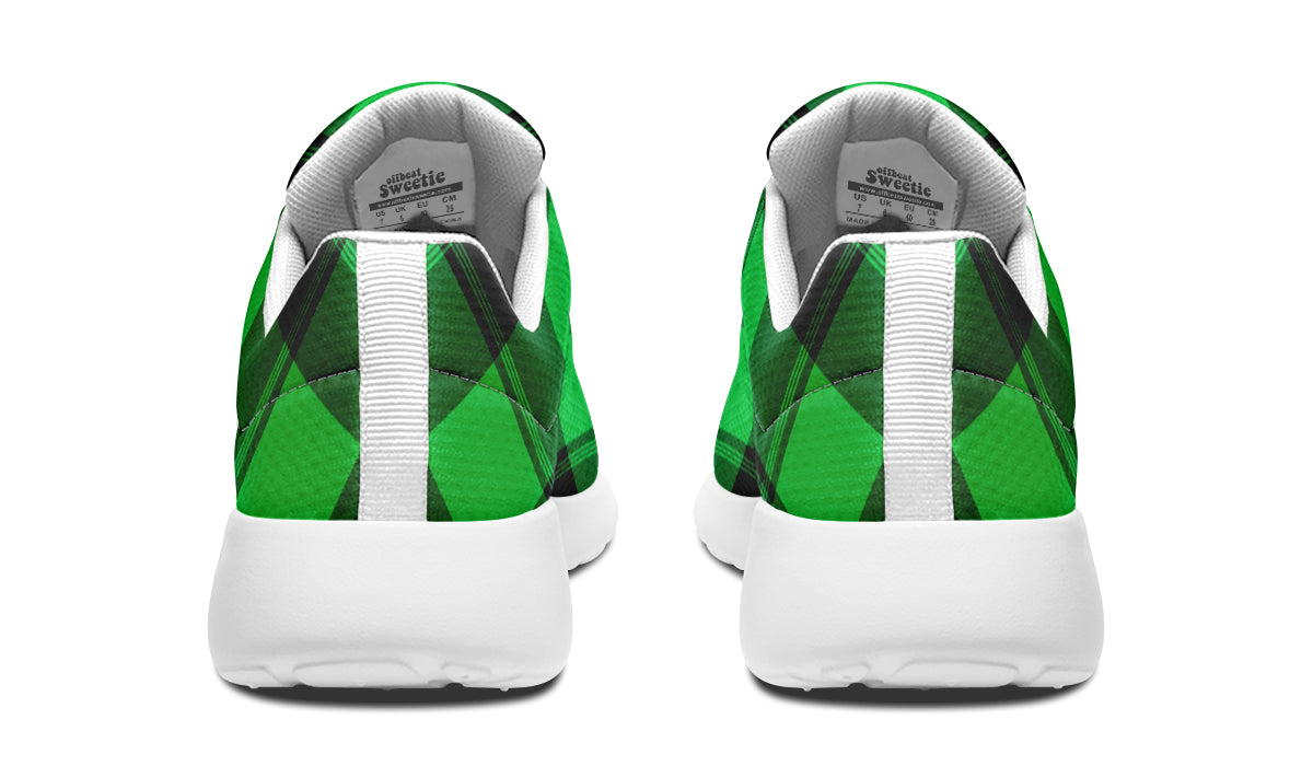 Lucky Green Plaid Sneakers