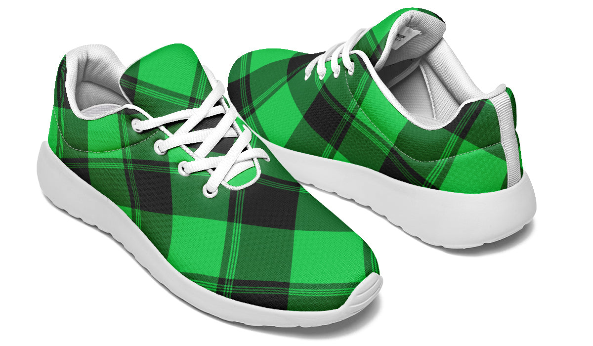 Lucky Green Plaid Sneakers