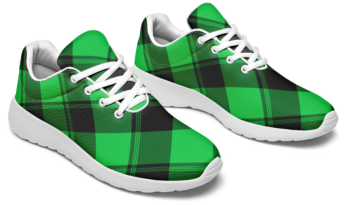 Lucky Green Plaid Sneakers