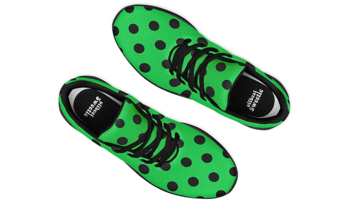 Lucky Green Polka Dot Sneakers