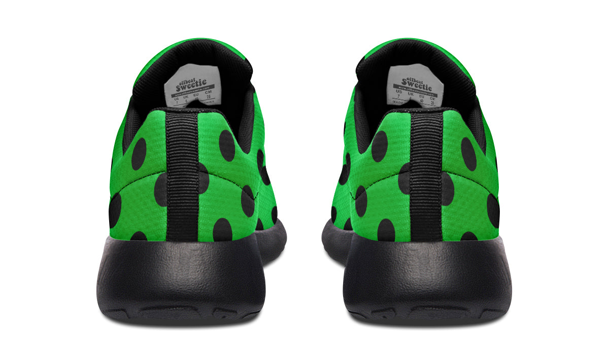 Lucky Green Polka Dot Sneakers
