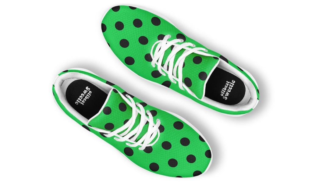 Lucky Green Polka Dot Sneakers