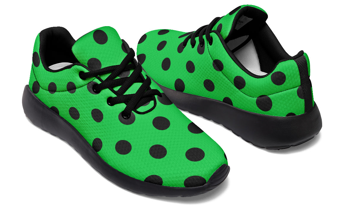 Lucky Green Polka Dot Sneakers