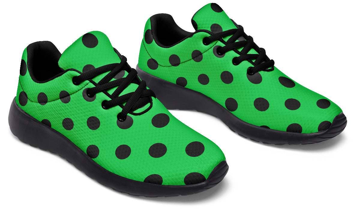 Lucky Green Polka Dot Sneakers