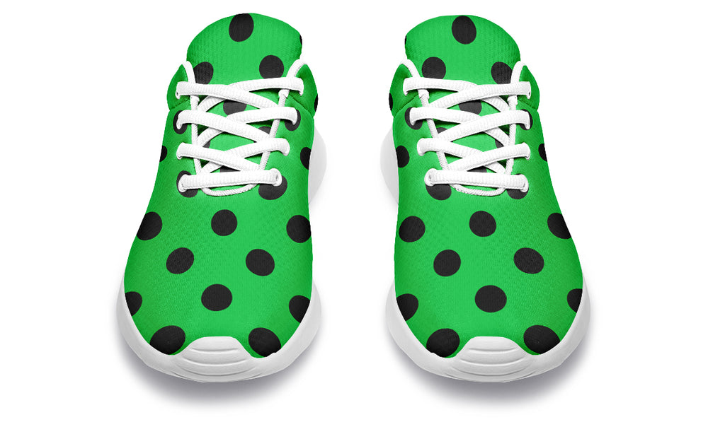 Lucky Green Polka Dot Sneakers