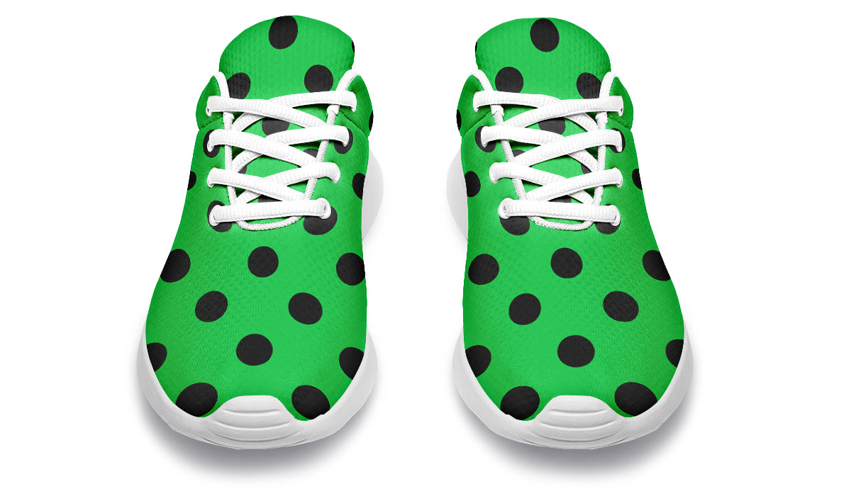 Lucky Green Polka Dot Sneakers