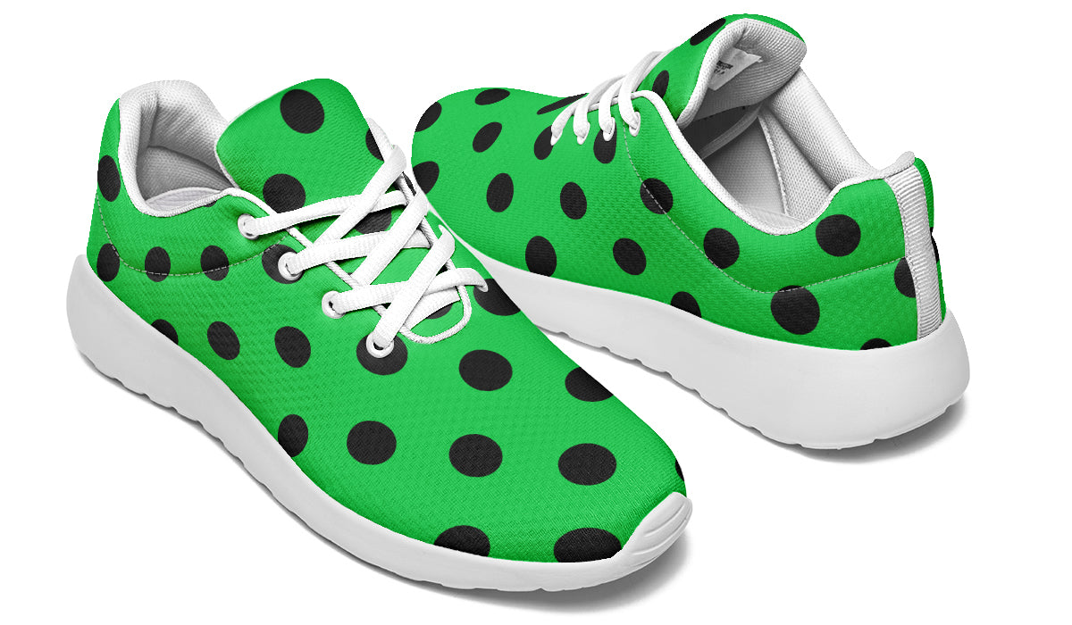 Lucky Green Polka Dot Sneakers