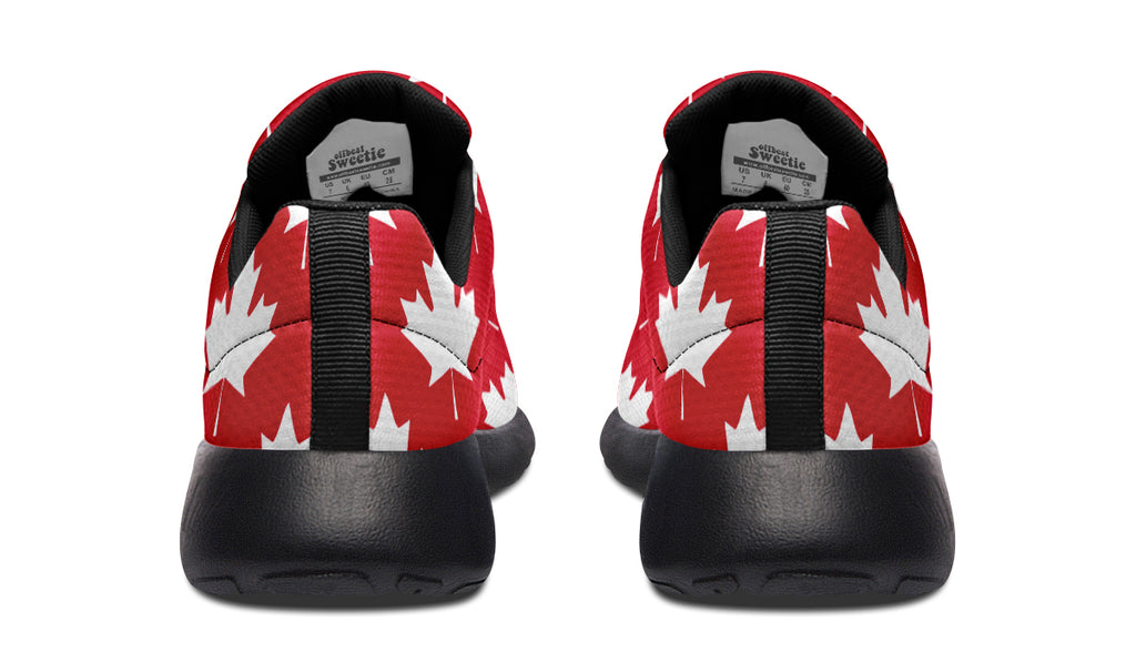 Maple Leaves Red Sneakers - Offbeat Sweetie