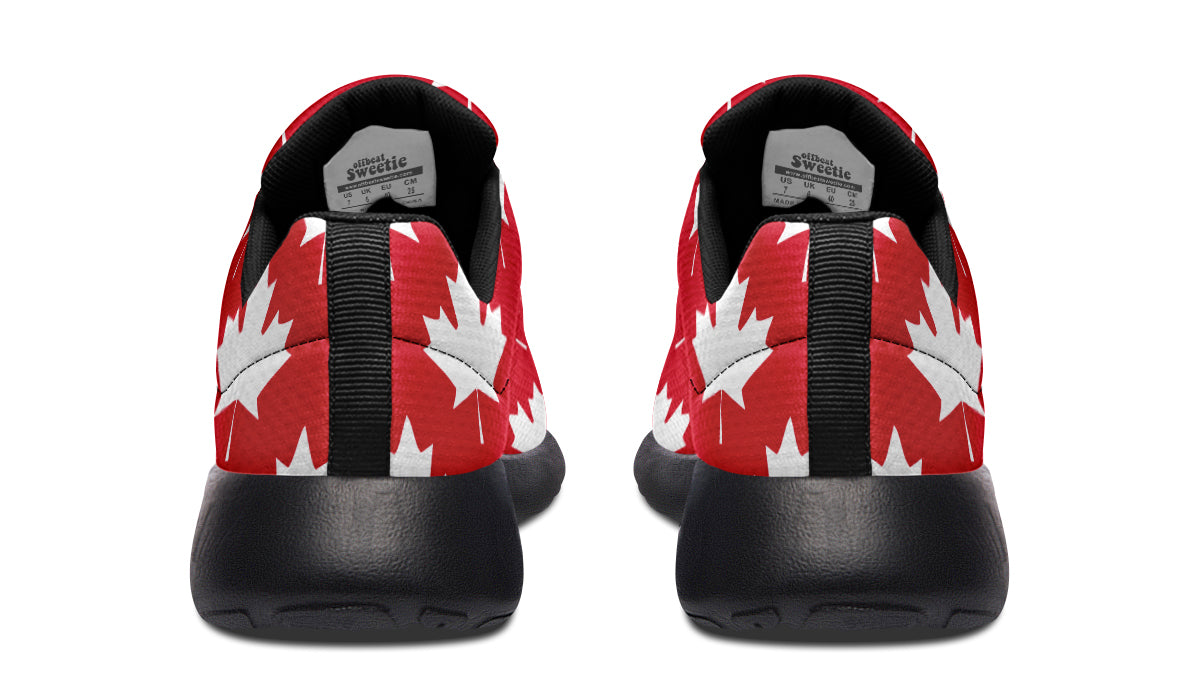 Maple Leaves Red Sneakers - Offbeat Sweetie