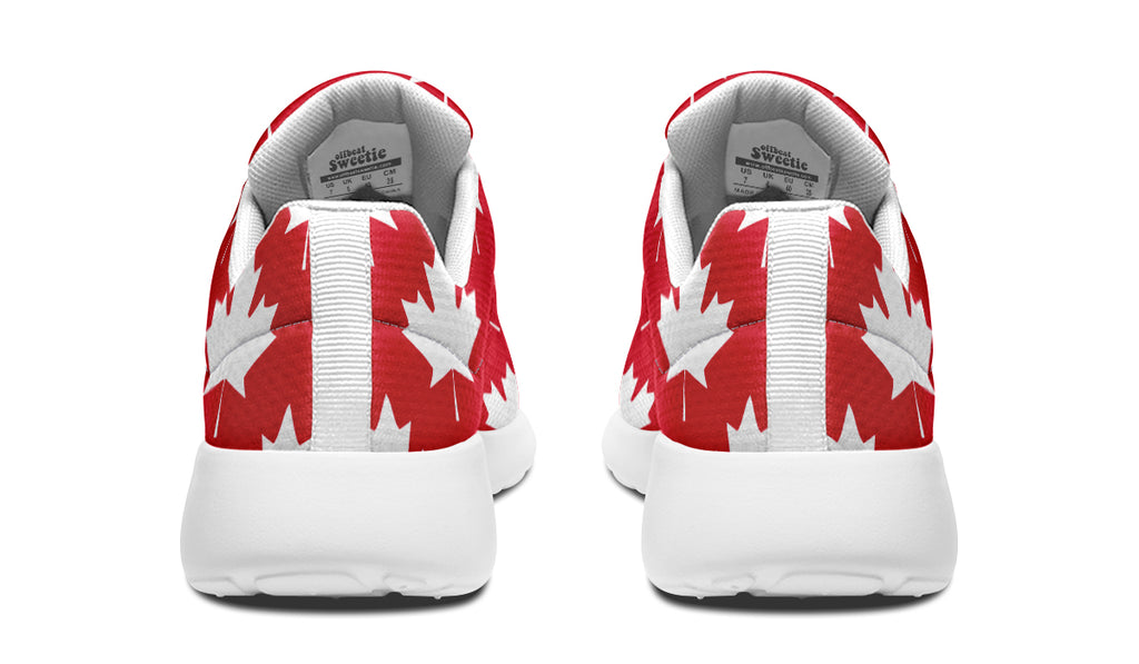 Maple Leaves Red Sneakers - Offbeat Sweetie