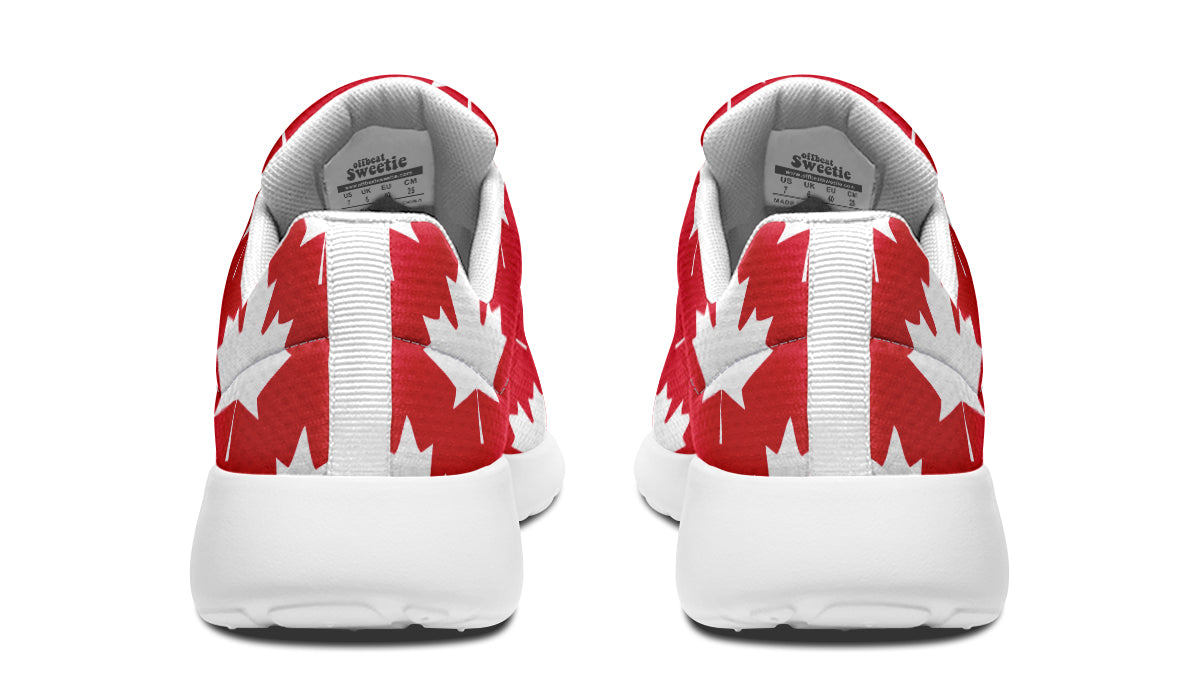 Maple Leaves Red Sneakers - Offbeat Sweetie