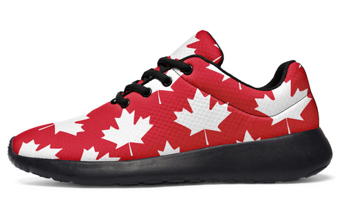 Maple Leaves Red Sneakers - Offbeat Sweetie
