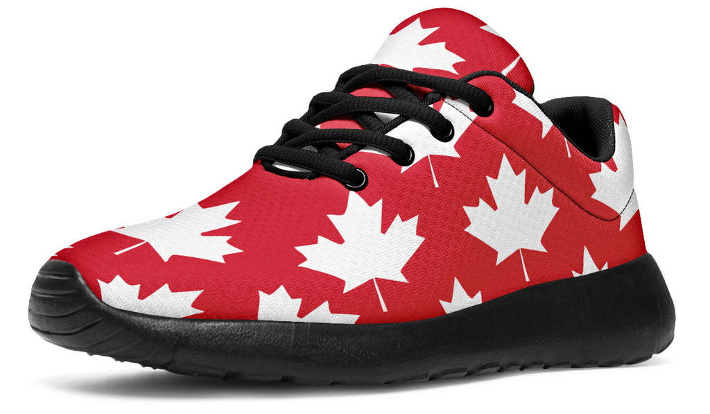 Maple Leaves Red Sneakers - Offbeat Sweetie