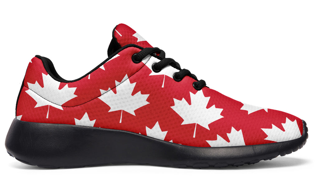 Maple Leaves Red Sneakers - Offbeat Sweetie