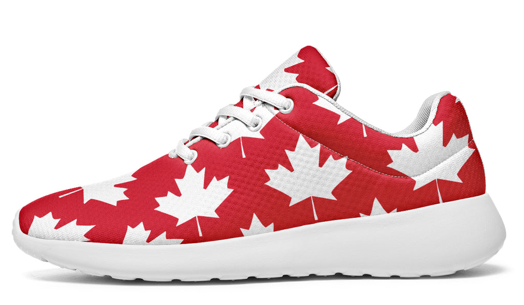 Maple Leaves Red Sneakers - Offbeat Sweetie