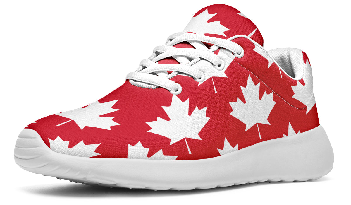 Maple Leaves Red Sneakers - Offbeat Sweetie