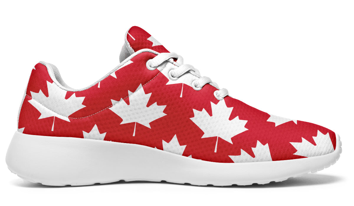 Maple Leaves Red Sneakers - Offbeat Sweetie
