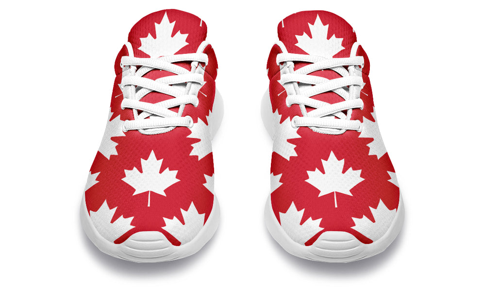 Maple Leaves Red Sneakers - Offbeat Sweetie