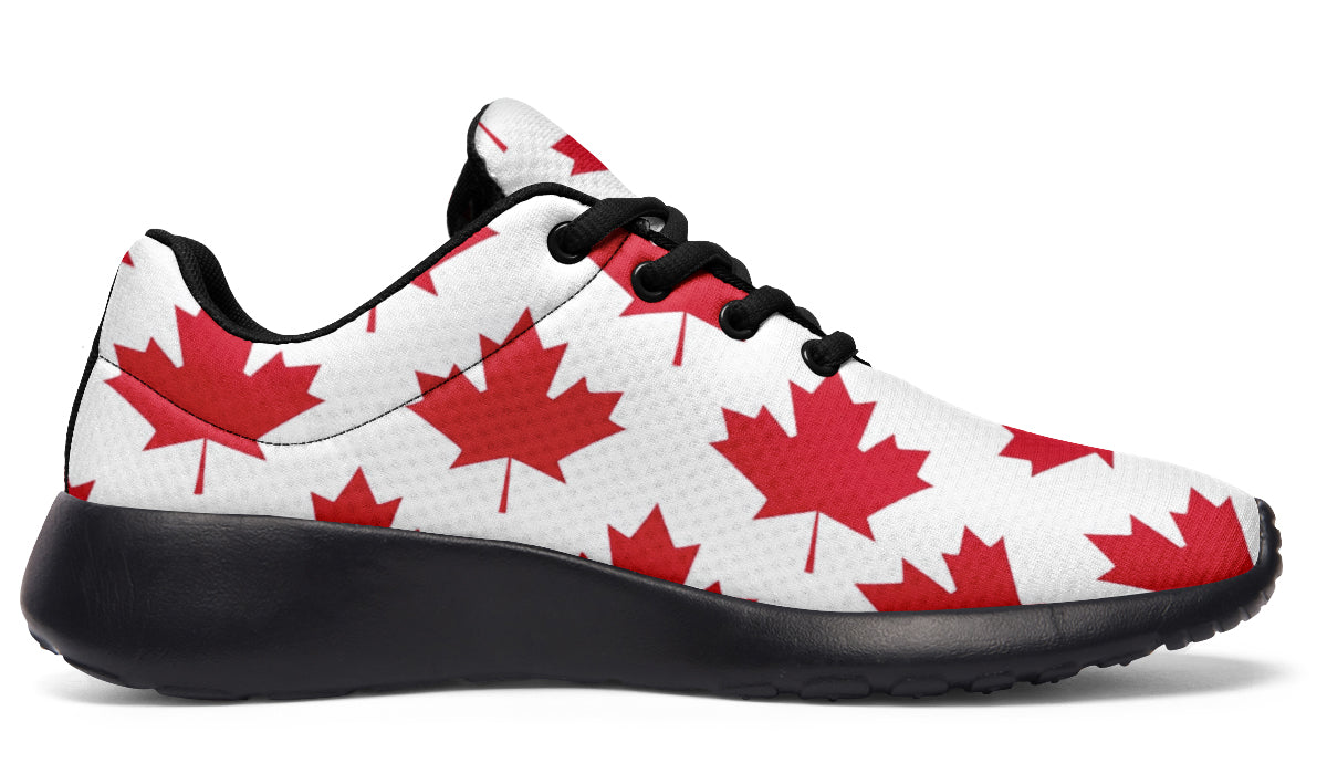 Maple Leaves White Sneakers - Offbeat Sweetie