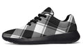 Black And White Plaid Sneakers