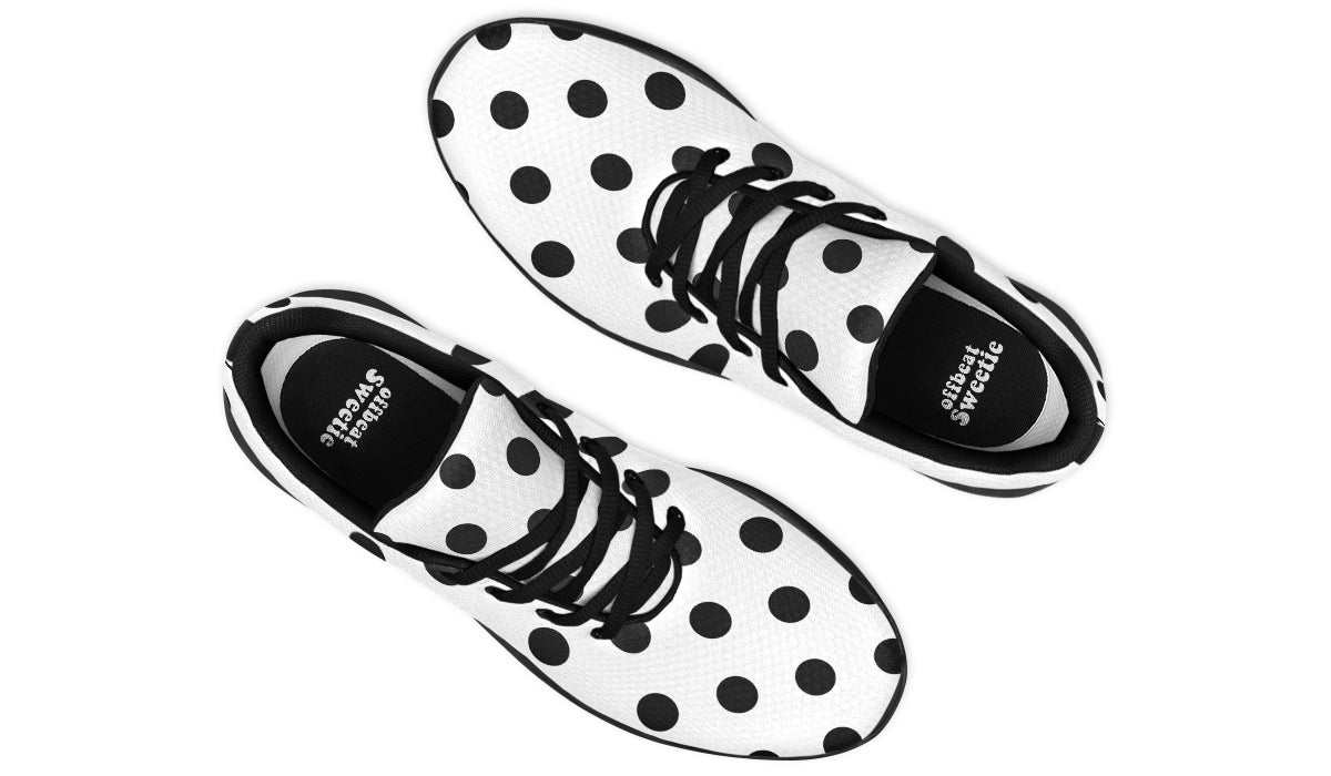 Marshmallow White Polka Dot Sneakers
