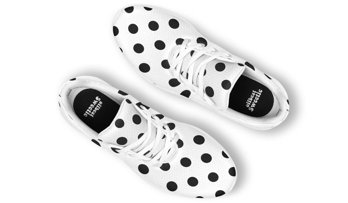 Marshmallow White Polka Dot Sneakers