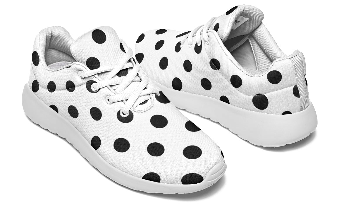 Marshmallow White Polka Dot Sneakers