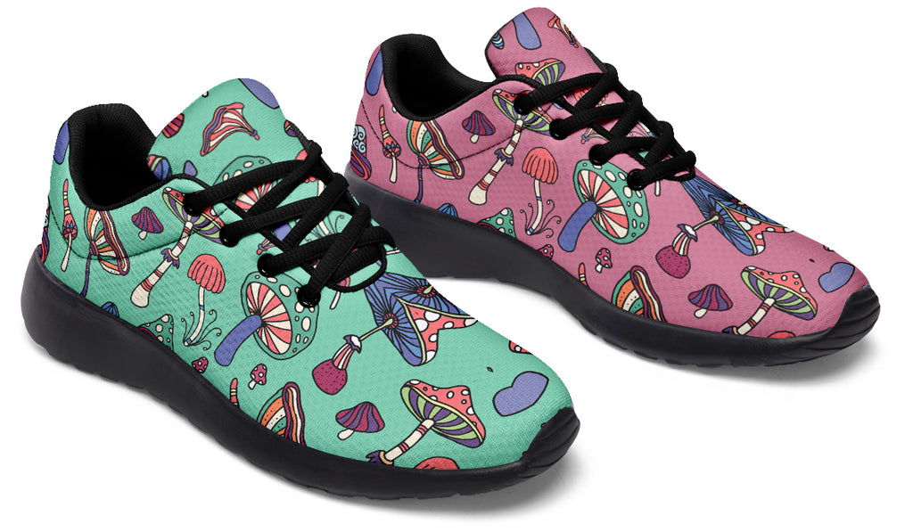 Mismatched Mushrooms Sneakers - Offbeat Sweetie