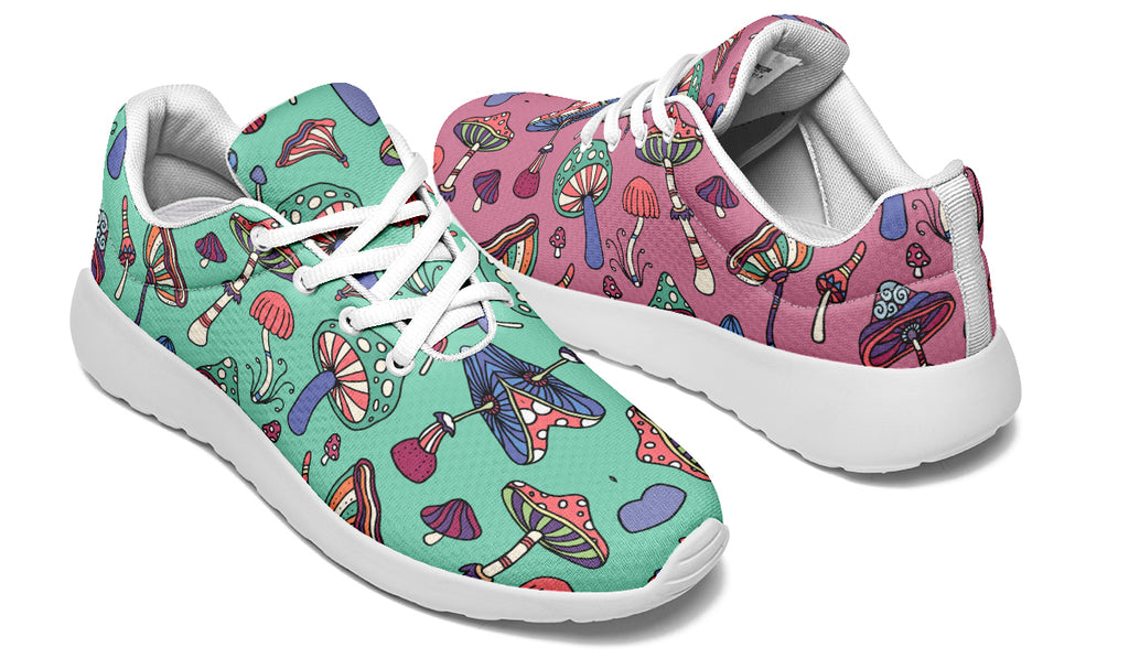 Mismatched Mushrooms Sneakers - Offbeat Sweetie