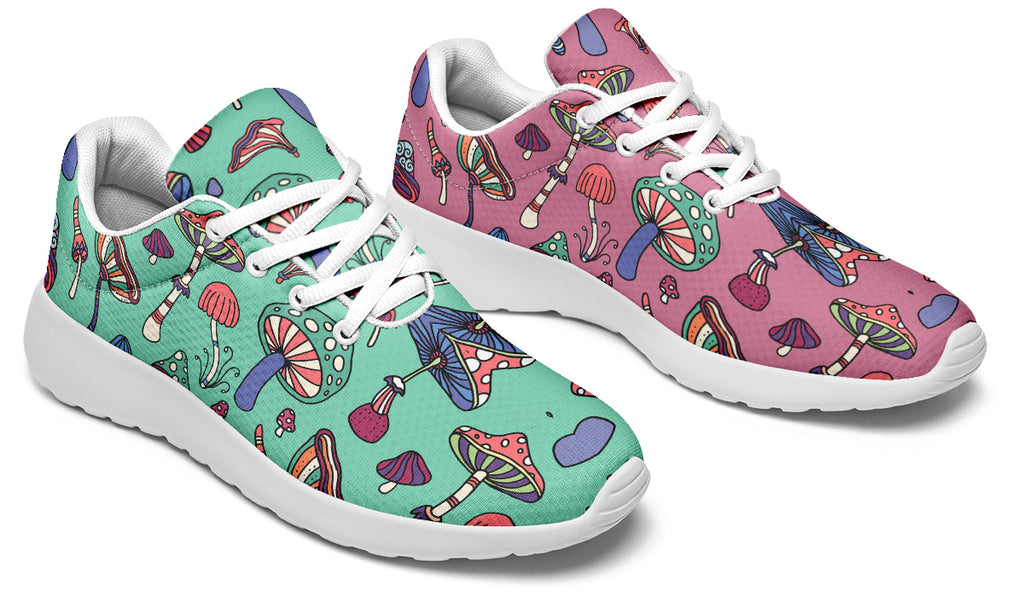 Mismatched Mushrooms Sneakers - Offbeat Sweetie