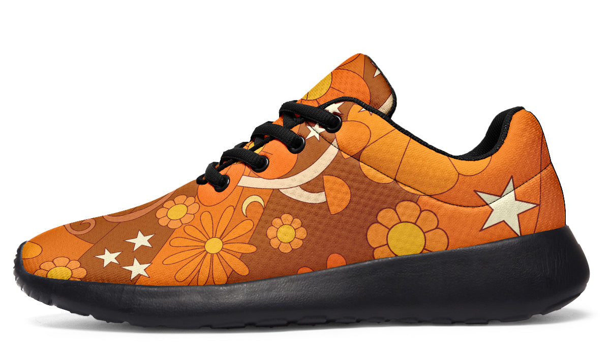 Molly's Mismatched Retro Daisies Sneakers - Offbeat Sweetie