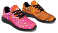 Molly's Mismatched Retro Daisies Sneakers - Offbeat Sweetie