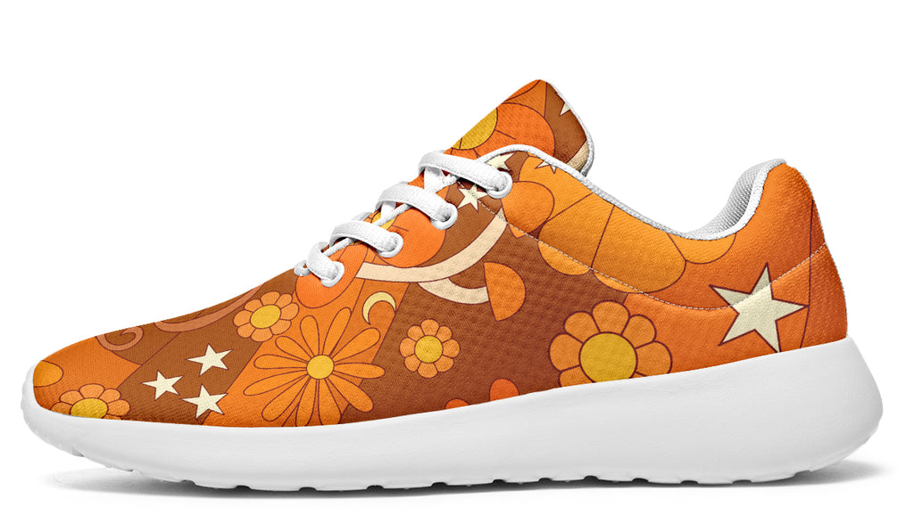 Molly's Mismatched Retro Daisies Sneakers - Offbeat Sweetie