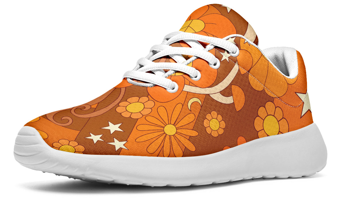 Molly's Mismatched Retro Daisies Sneakers - Offbeat Sweetie