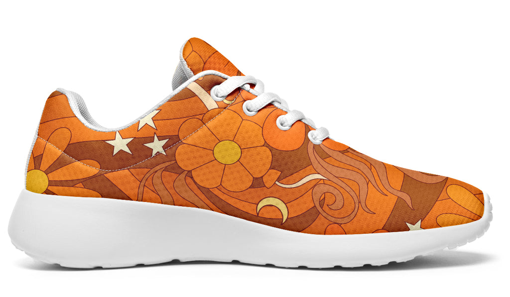 Molly's Mismatched Retro Daisies Sneakers - Offbeat Sweetie
