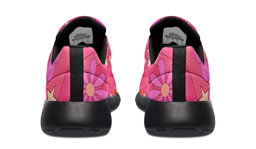 Molly's Pink Retro Daisies Sneakers