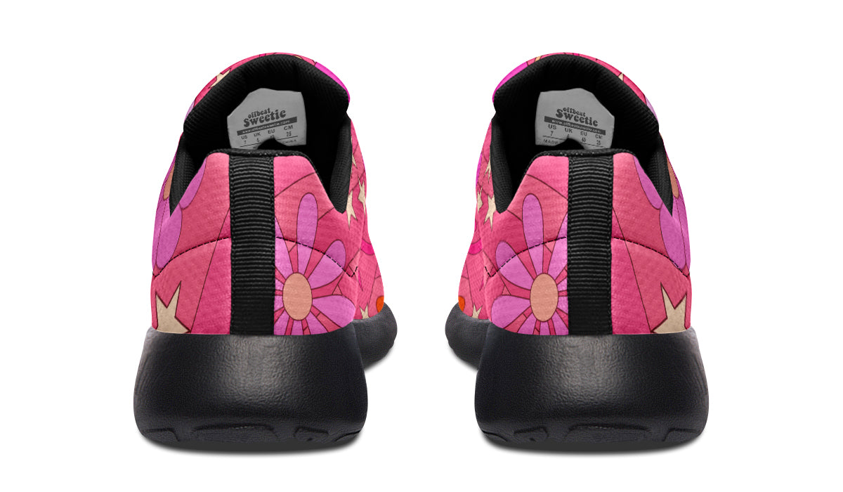 Molly's Pink Retro Daisies Sneakers