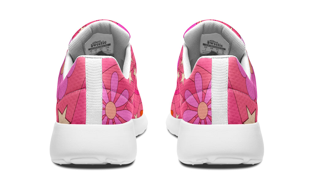 Molly's Pink Retro Daisies Sneakers
