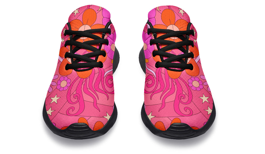 Molly's Pink Retro Daisies Sneakers