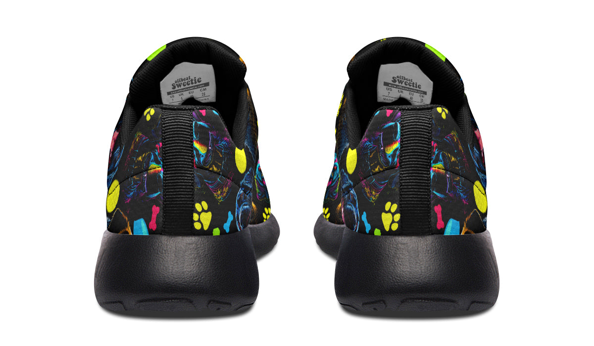 Neon Dogs Sneakers - Offbeat Sweetie