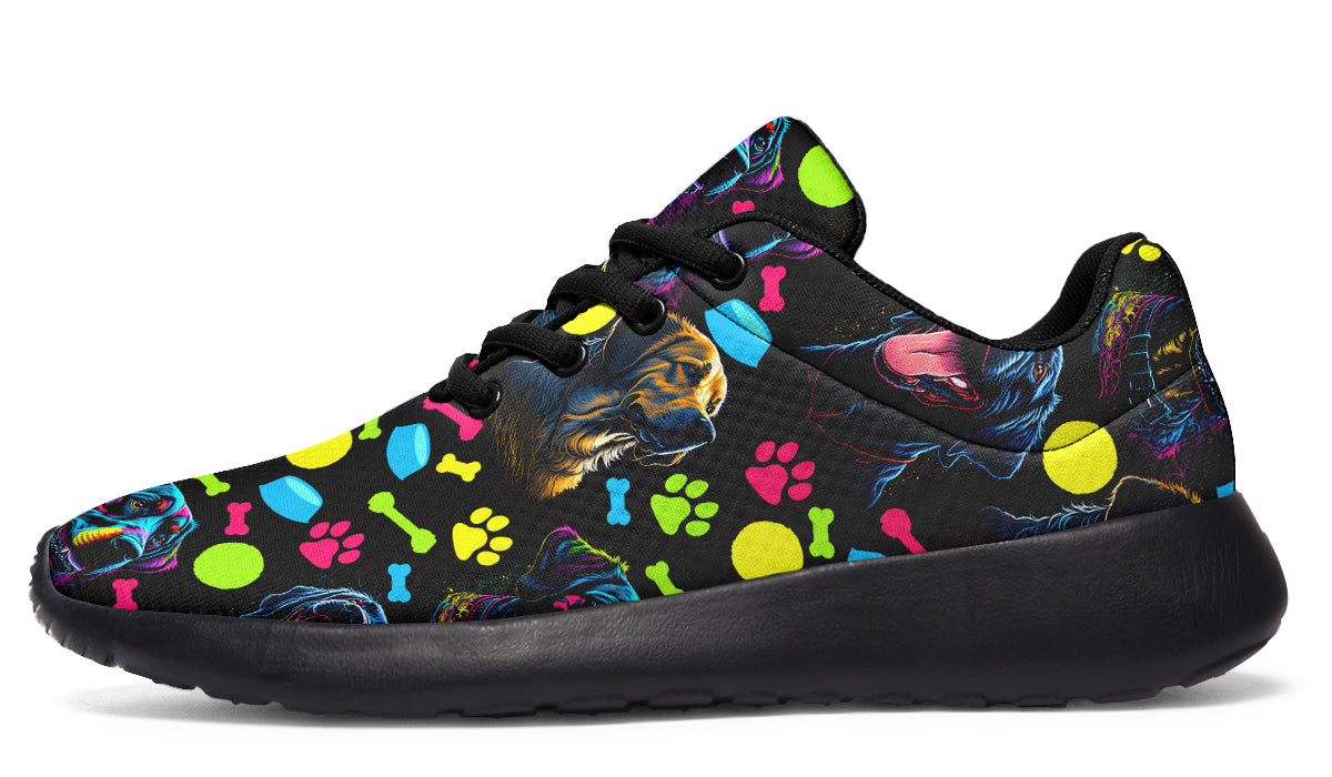 Neon Dogs Sneakers - Offbeat Sweetie