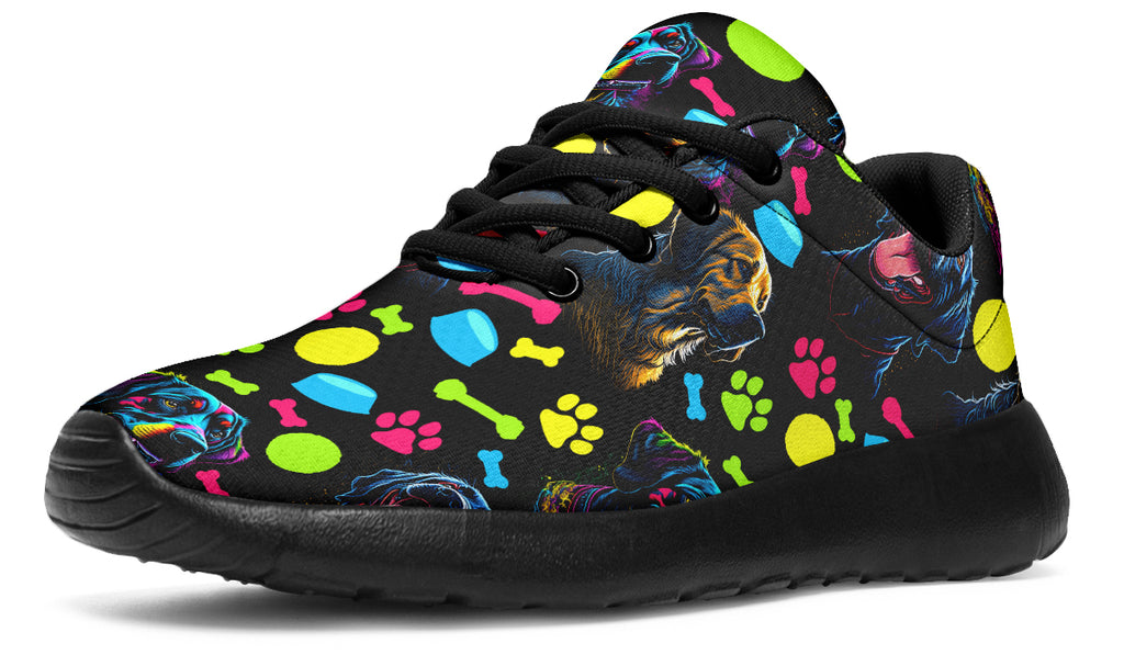 Neon Dogs Sneakers - Offbeat Sweetie