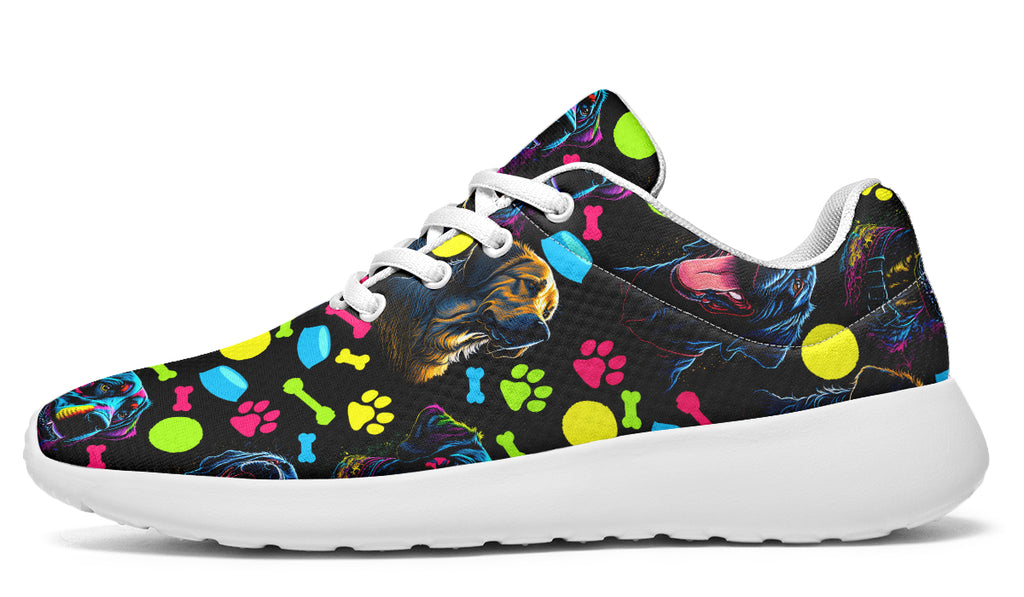 Neon Dogs Sneakers - Offbeat Sweetie