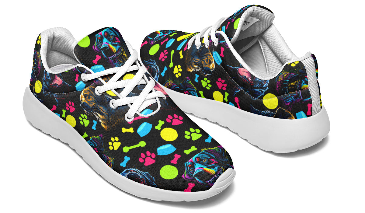 Neon Dogs Sneakers - Offbeat Sweetie
